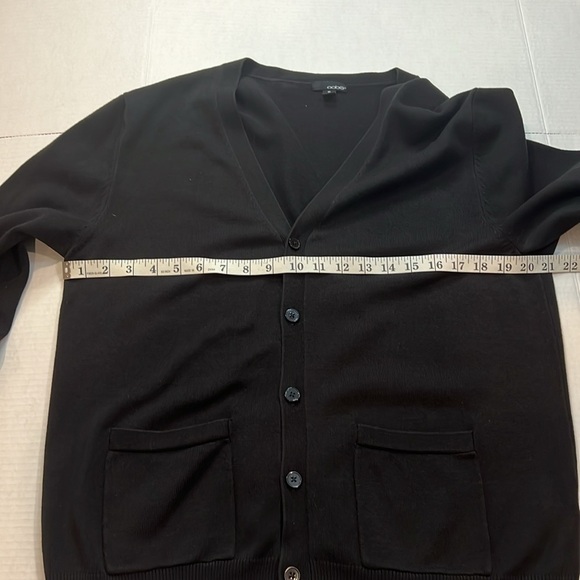oobe Cardigan Sweater Button down with pockets Black Size Medium - Picture 6 of 8